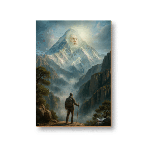 Quadro Decorativo: Deus da Montanha Sagrada e o Buscador